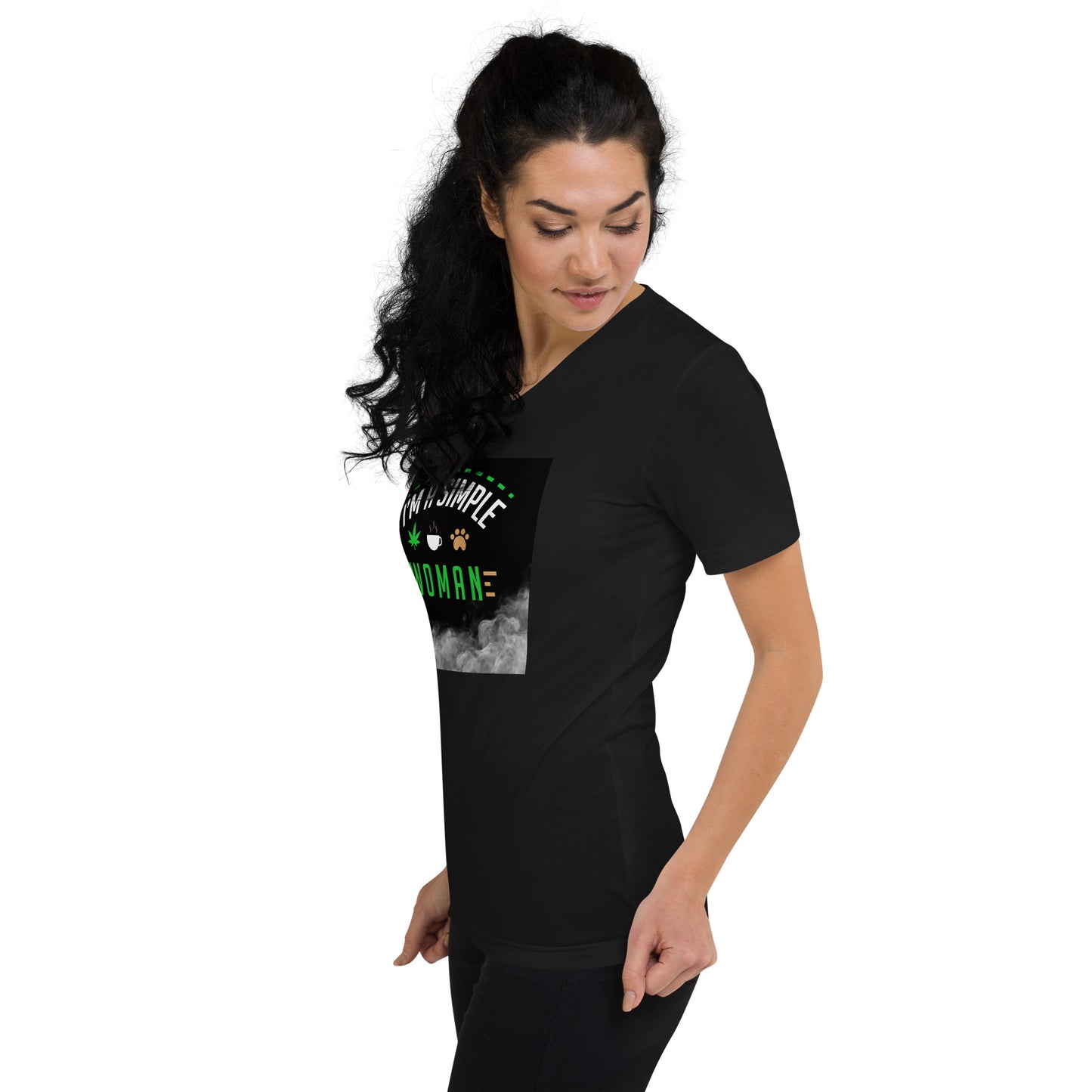 Unisex Short Sleeve V-Neck T-Shirt