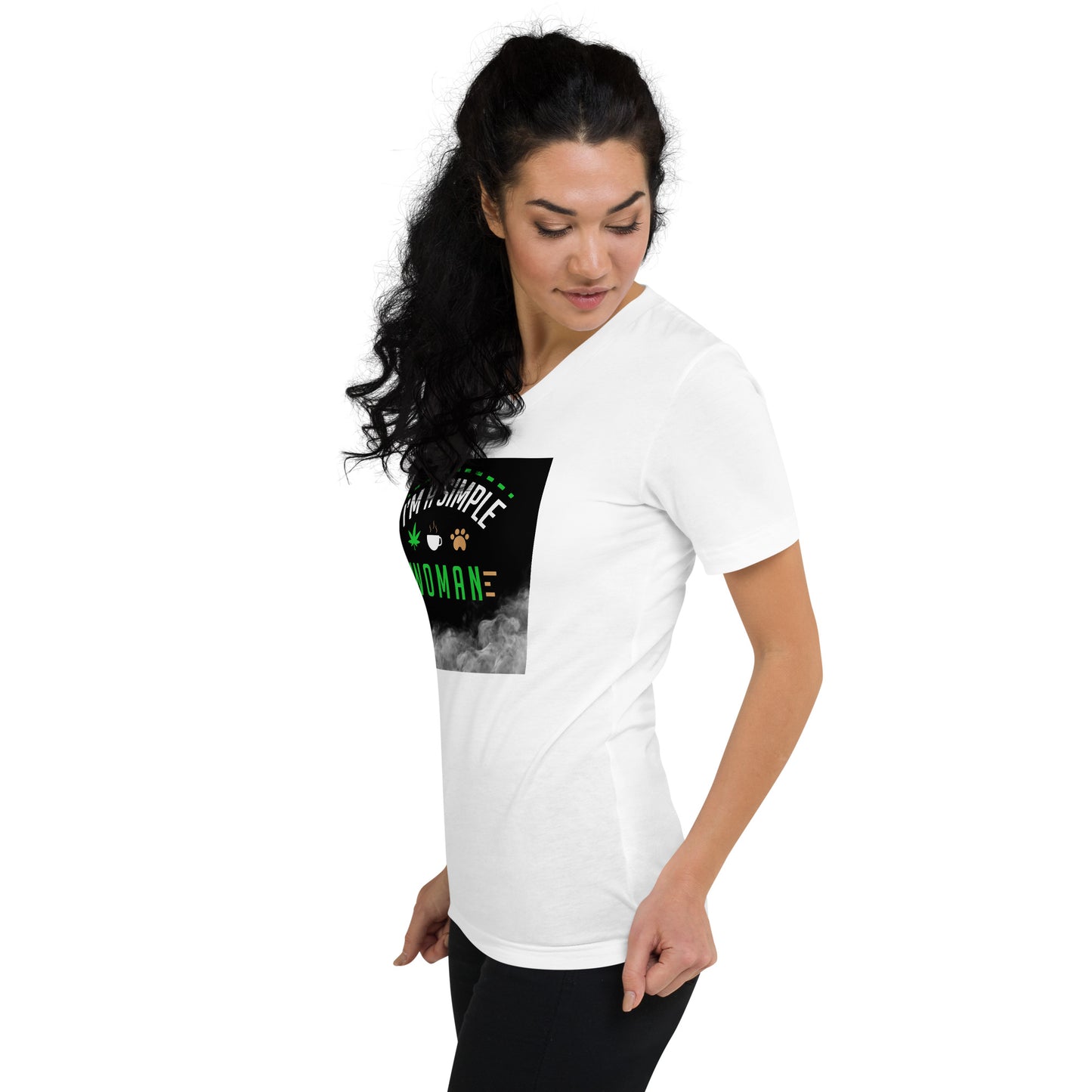 Unisex Short Sleeve V-Neck T-Shirt
